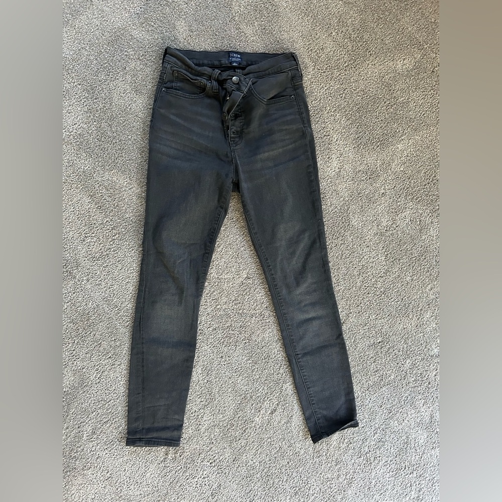 J. Crew Charcoal Skinny Jeans